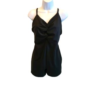 Victoria's Secret On Point Romper Playsuit Black Size Large
